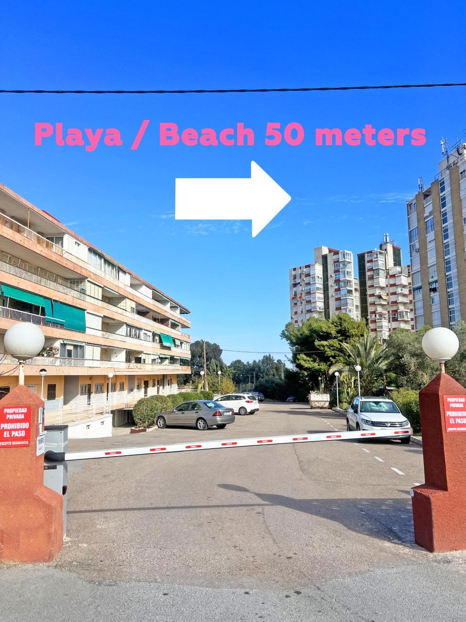 A 100M De La Playa. 2 Hab. A/C Apartment Alicante Exterior photo